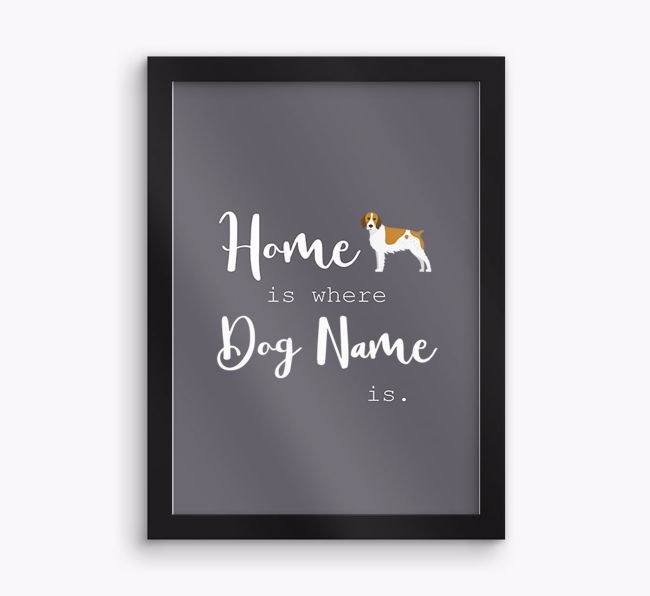 'Home Is Where' Print with {breedFullName} Icon